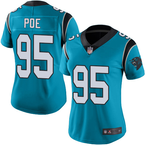 Carolina Panthers Limited Blue Women Dontari Poe Alternate Jersey NFL Football #95 Vapor Untouchable